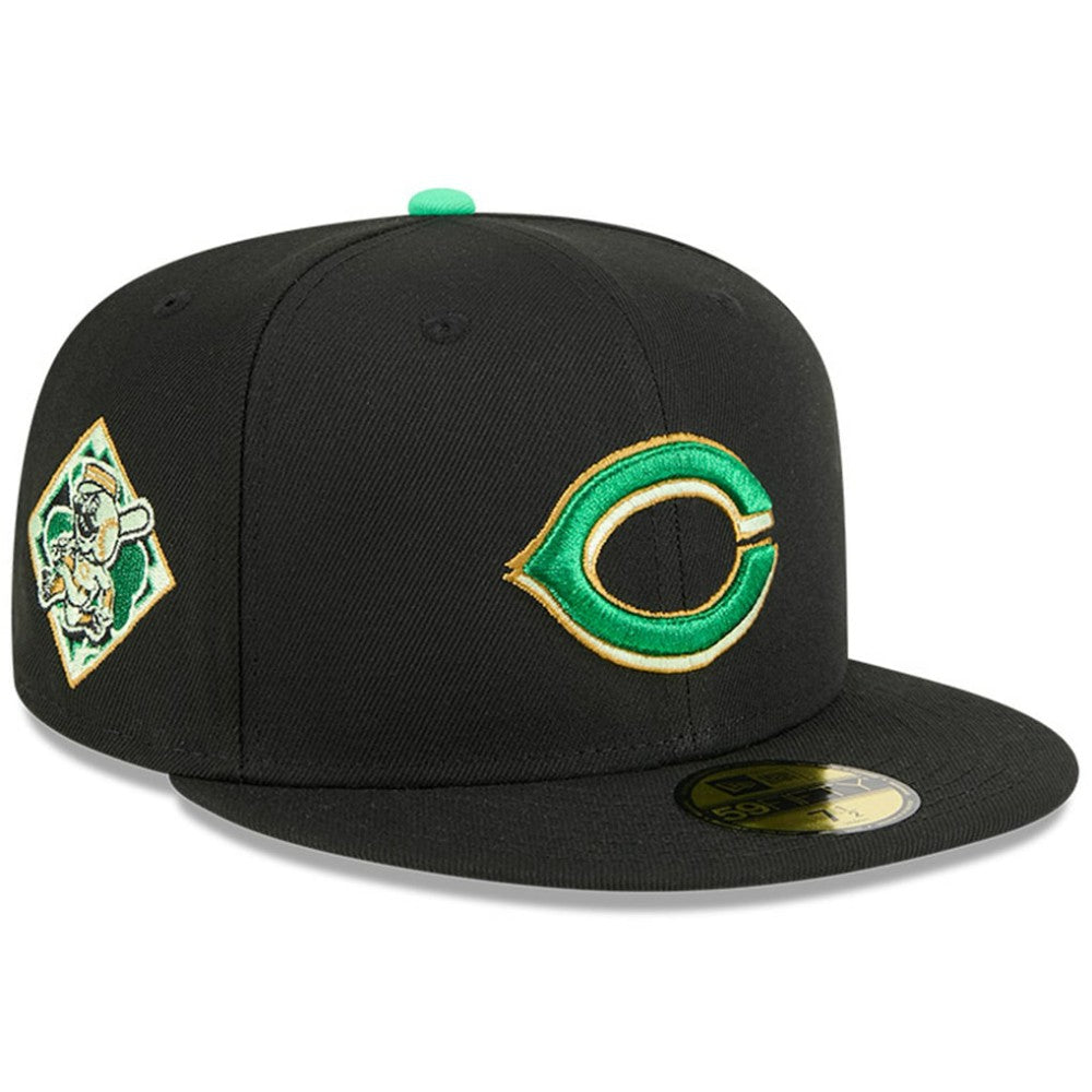 Cincinnati Reds New Era 2026 St. Patrick's Day 59FIFTY Fitted Hat - Black Hats