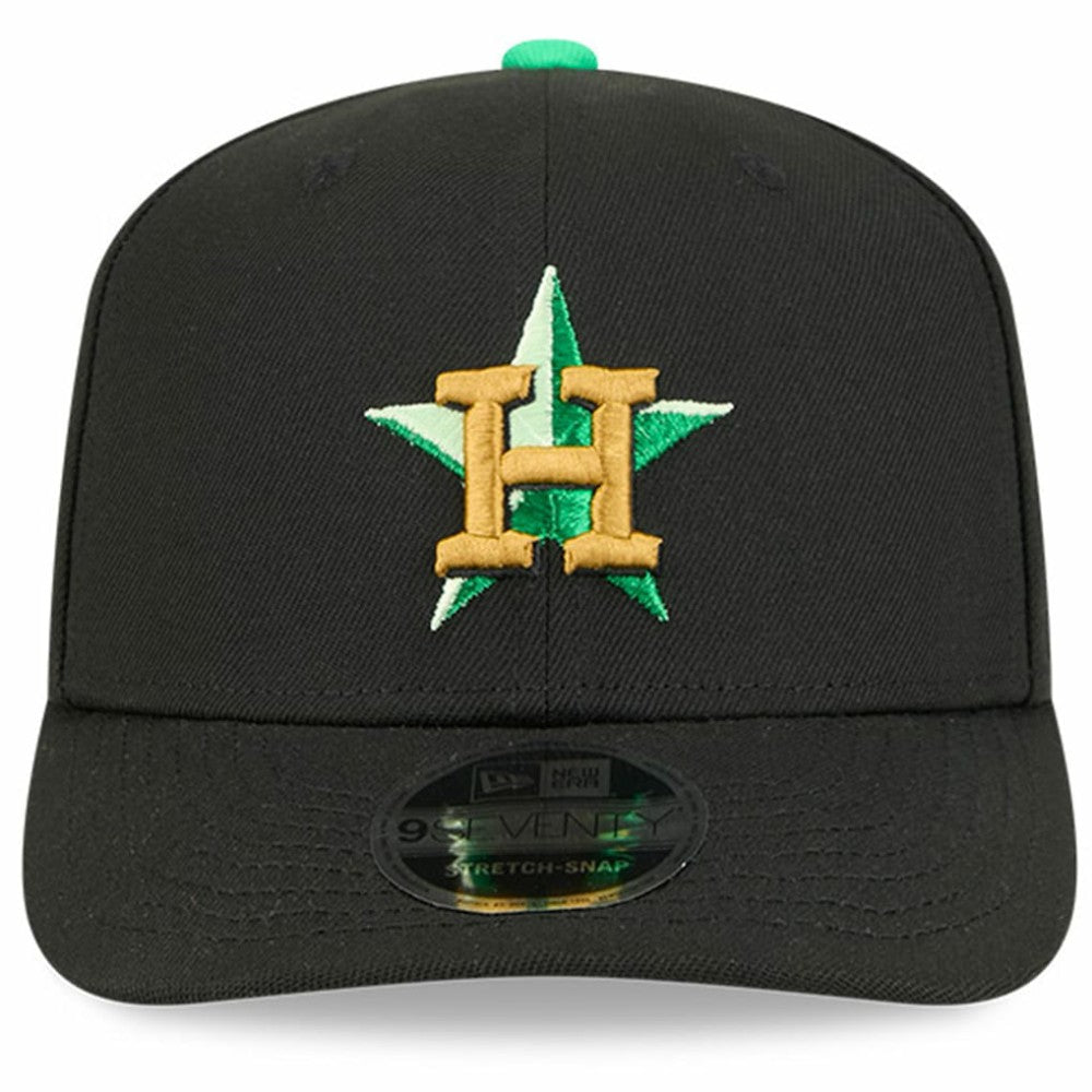 Houston Astros New Era 2026 St. Patrick's Day 9SEVENTY Adjustable Hat - Black Hats