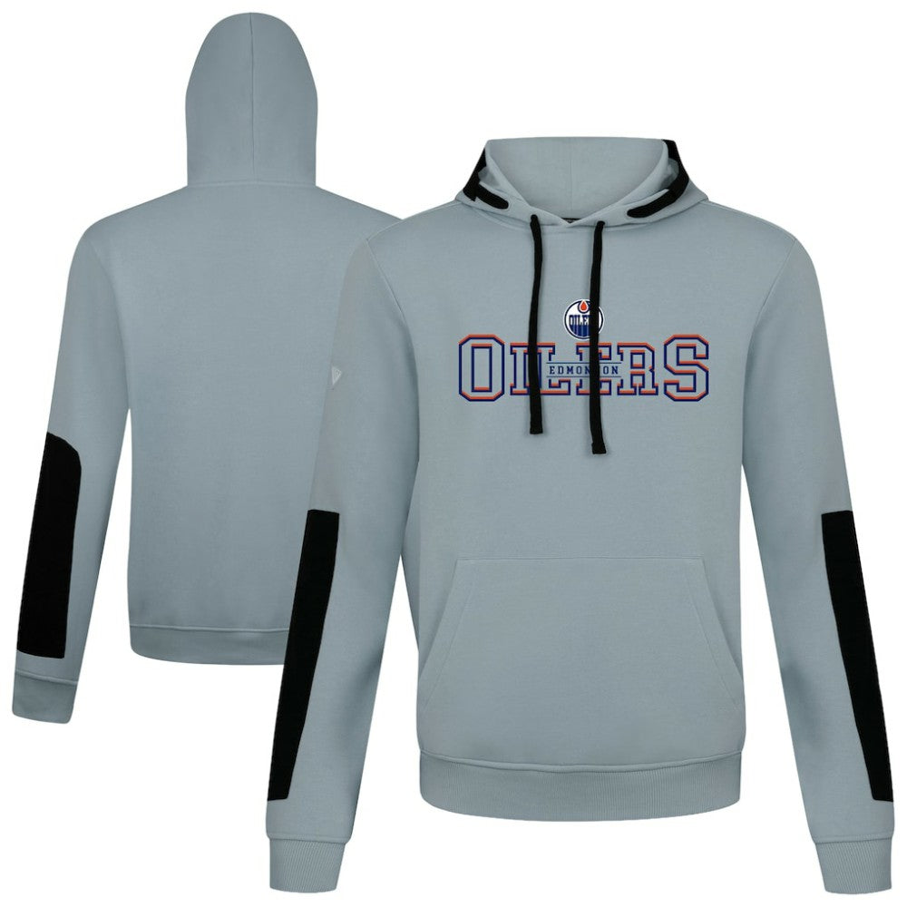 Edmonton Oilers Levelwear Bombay Journey Pullover Hoodie - Gray | US 203144764