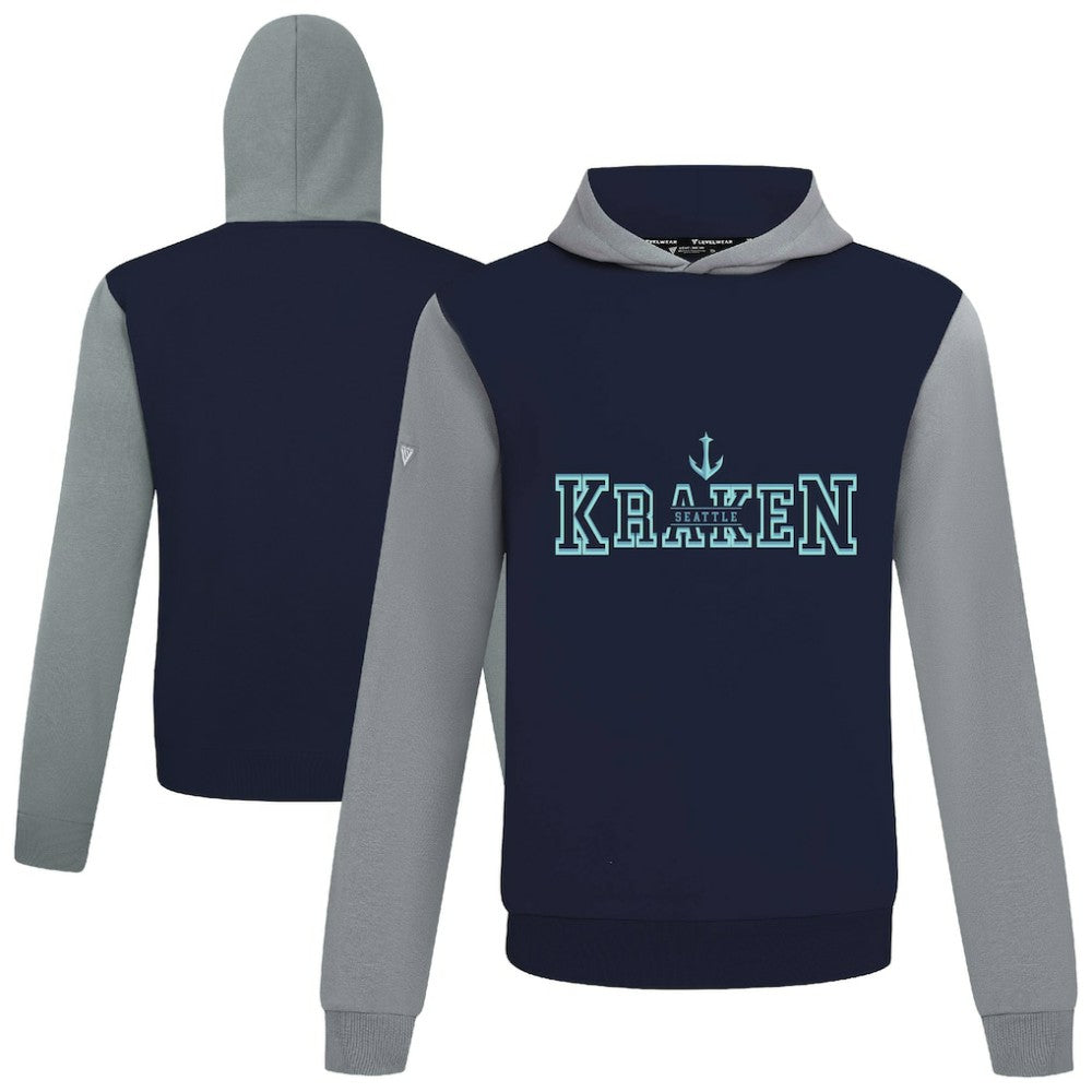 Seattle Kraken Levelwear Ultimate Journey Pullover Hoodie - Deep Sea Blue/Gray | US 203144774