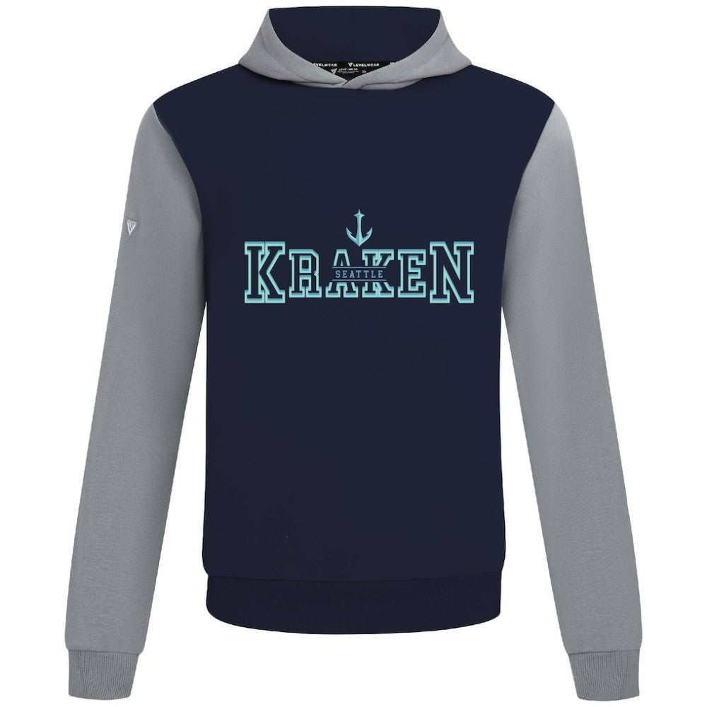 Seattle Kraken Levelwear Ultimate Journey Pullover Hoodie - Deep Sea Blue/Gray | US 203144774