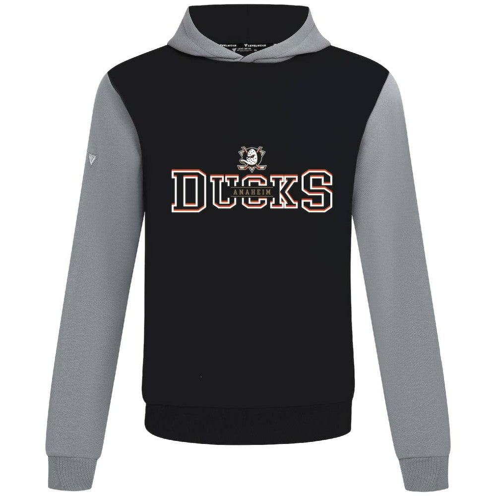 Anaheim Ducks Levelwear Ultimate Journey Pullover Hoodie - Black/Gray | US 203144777