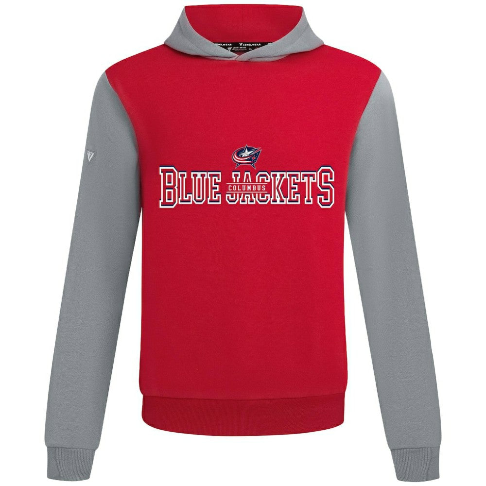 Columbus Blue Jackets Levelwear Ultimate Journey Pullover Hoodie - Red/Gray | US 203144784
