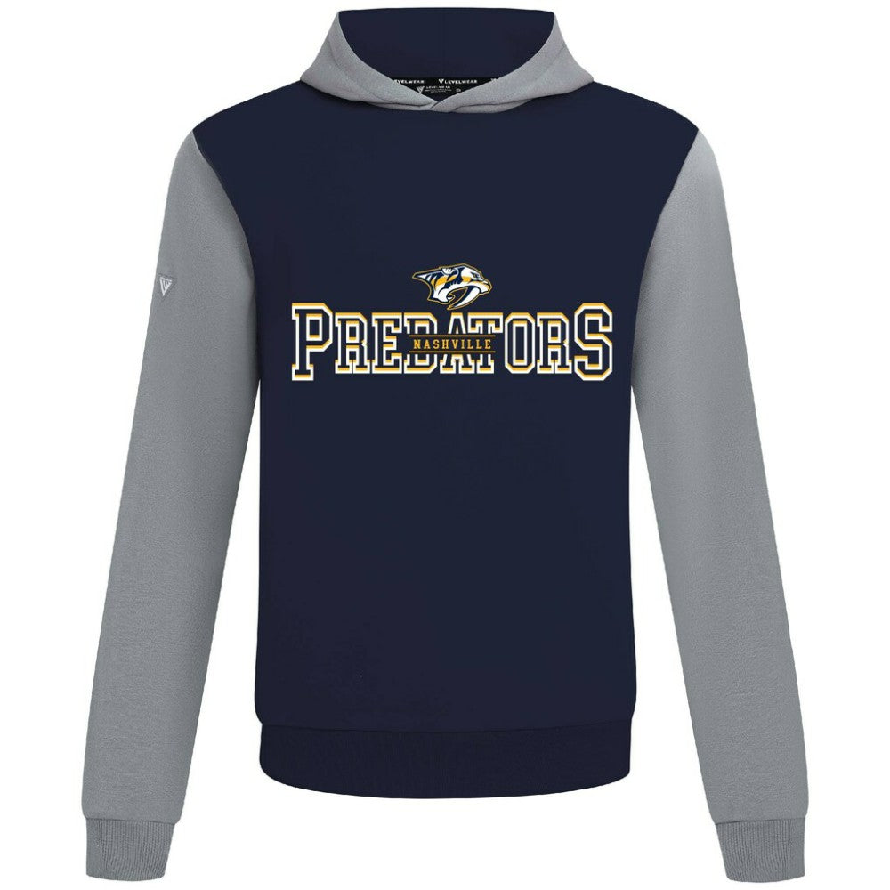 Nashville Predators Levelwear Ultimate Journey Pullover Hoodie - Navy/Gray | US 203144785