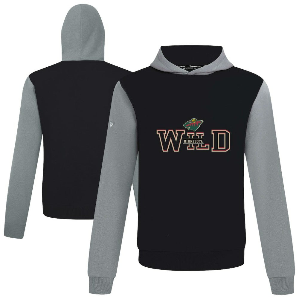 Minnesota Wild Levelwear Ultimate Journey Pullover Hoodie - Black/Gray | US 203144787