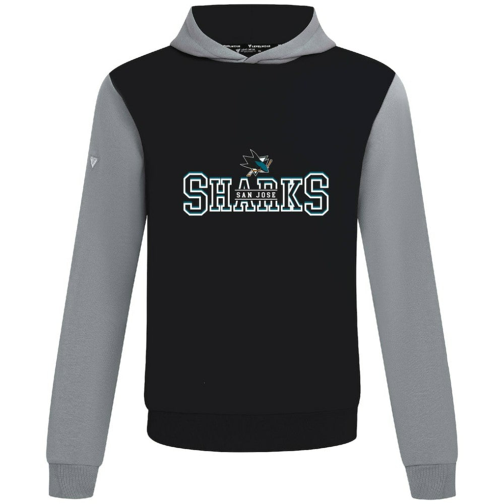 San Jose Sharks Levelwear Ultimate Journey Pullover Hoodie - Black/Gray | US 203144795