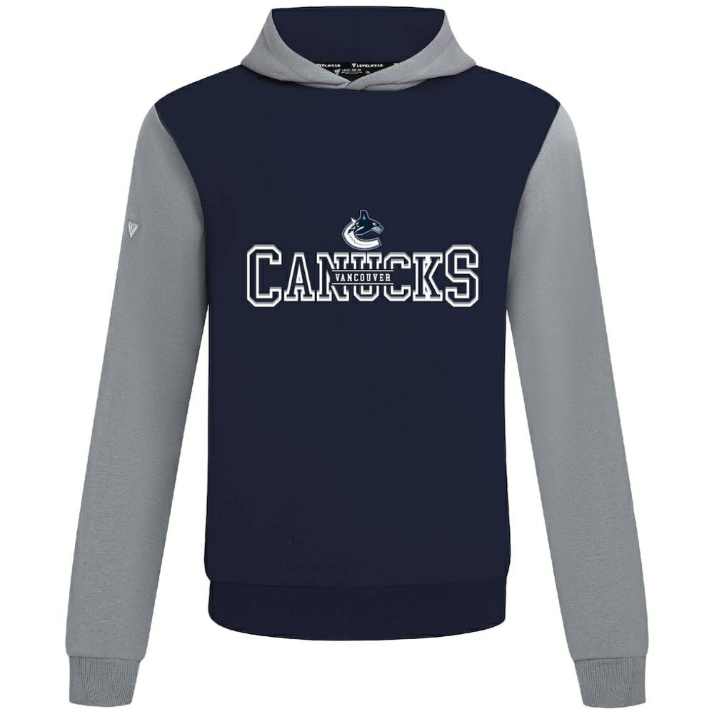 Vancouver Canucks Levelwear Ultimate Journey Pullover Hoodie - Navy/Gray | US 203144798