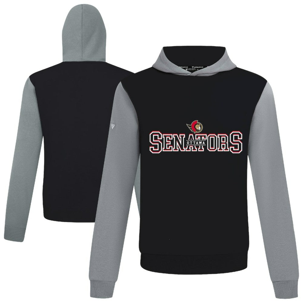 Ottawa Senators Levelwear Ultimate Journey Pullover Hoodie - Black/Gray | US 203144799