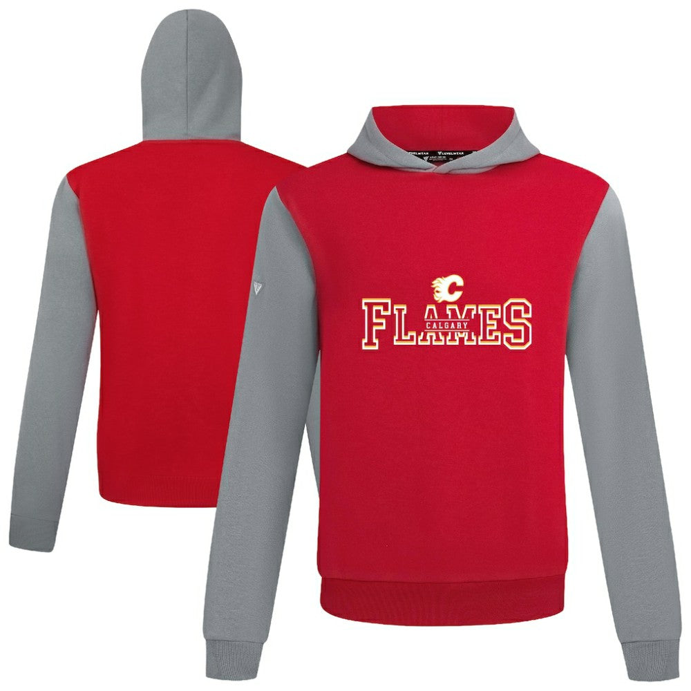Calgary Flames Levelwear Ultimate Journey Pullover Hoodie - Red/Gray | US 203144801