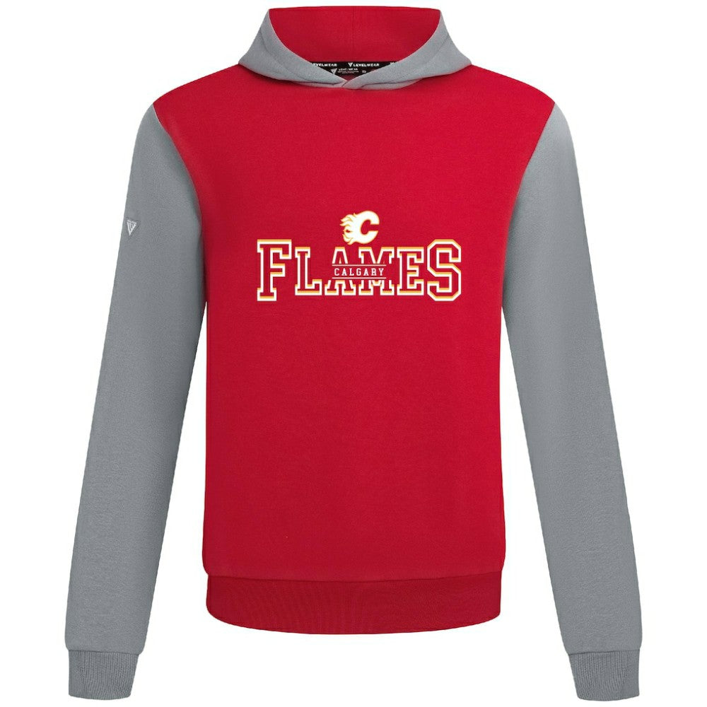 Calgary Flames Levelwear Ultimate Journey Pullover Hoodie - Red/Gray | US 203144801