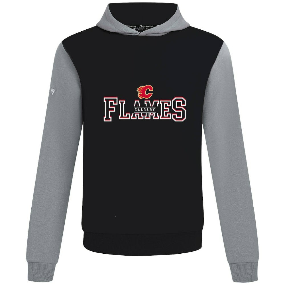 Calgary Flames Levelwear Ultimate Journey Pullover Hoodie - Black/Gray | US 203144802