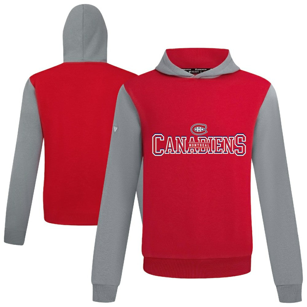 Montreal Canadiens Levelwear Ultimate Journey Pullover Hoodie - Red/Gray | US 203144805