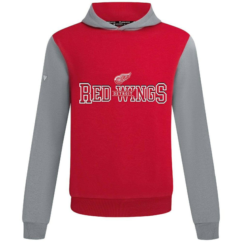 Detroit Red Wings Levelwear Ultimate Journey Pullover Hoodie - Red/Gray | US 203144807