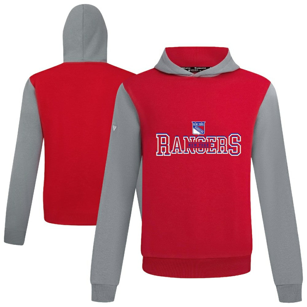 New York Rangers Levelwear Ultimate Journey Pullover Hoodie - Red/Gray | US 203144809