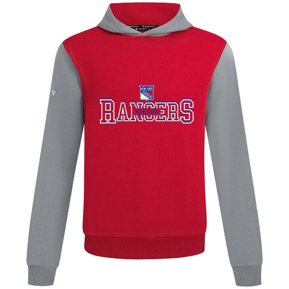 New York Rangers Levelwear Ultimate Journey Pullover Hoodie - Red/Gray | US 203144809