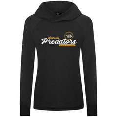 Nashville Predators Levelwear Women's Slender Monument Raglan Pullover Hoodie - Black | US 203144851