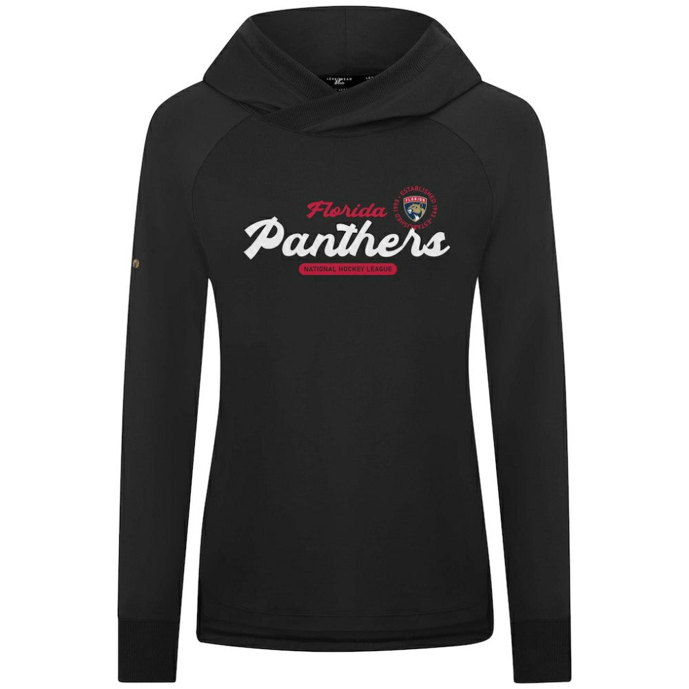 Florida Panthers Levelwear Women's Slender Monument Raglan Pullover Hoodie - Black | US 203144856