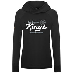 Los Angeles Kings Levelwear Women's Slender Monument Raglan Pullover Hoodie - Black | US 203144860