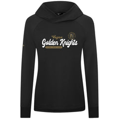 Vegas Golden Knights Levelwear Women's Slender Monument Raglan Pullover Hoodie - Black | US 203144863