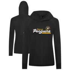 Pittsburgh Penguins Levelwear Women's Slender Monument Raglan Pullover Hoodie - Black | US 203144865