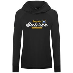 Buffalo Sabres Levelwear Women's Slender Monument Raglan Pullover Hoodie - Black | US 203144866