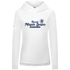 Toronto Maple Leafs Levelwear Women's Slender Monument Raglan Pullover Hoodie - White | US 203144872