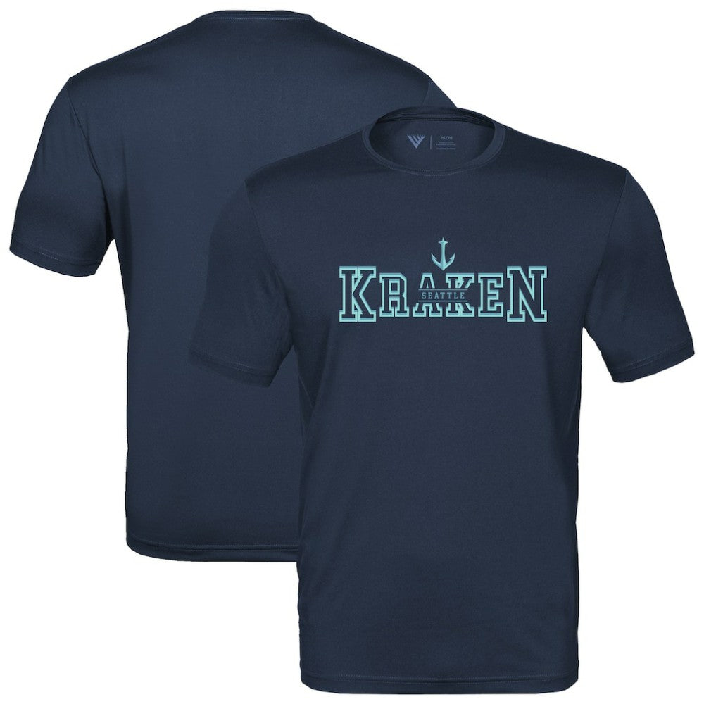 Seattle Kraken Levelwear Anthem Journey Performance T-Shirt - Deep Sea Blue | US 203144876