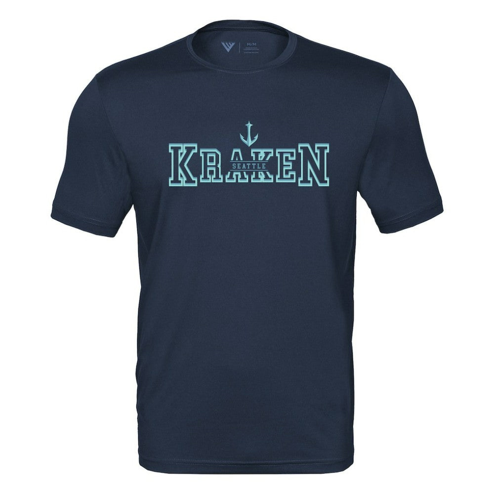 Seattle Kraken Levelwear Anthem Journey Performance T-Shirt - Deep Sea Blue | US 203144876