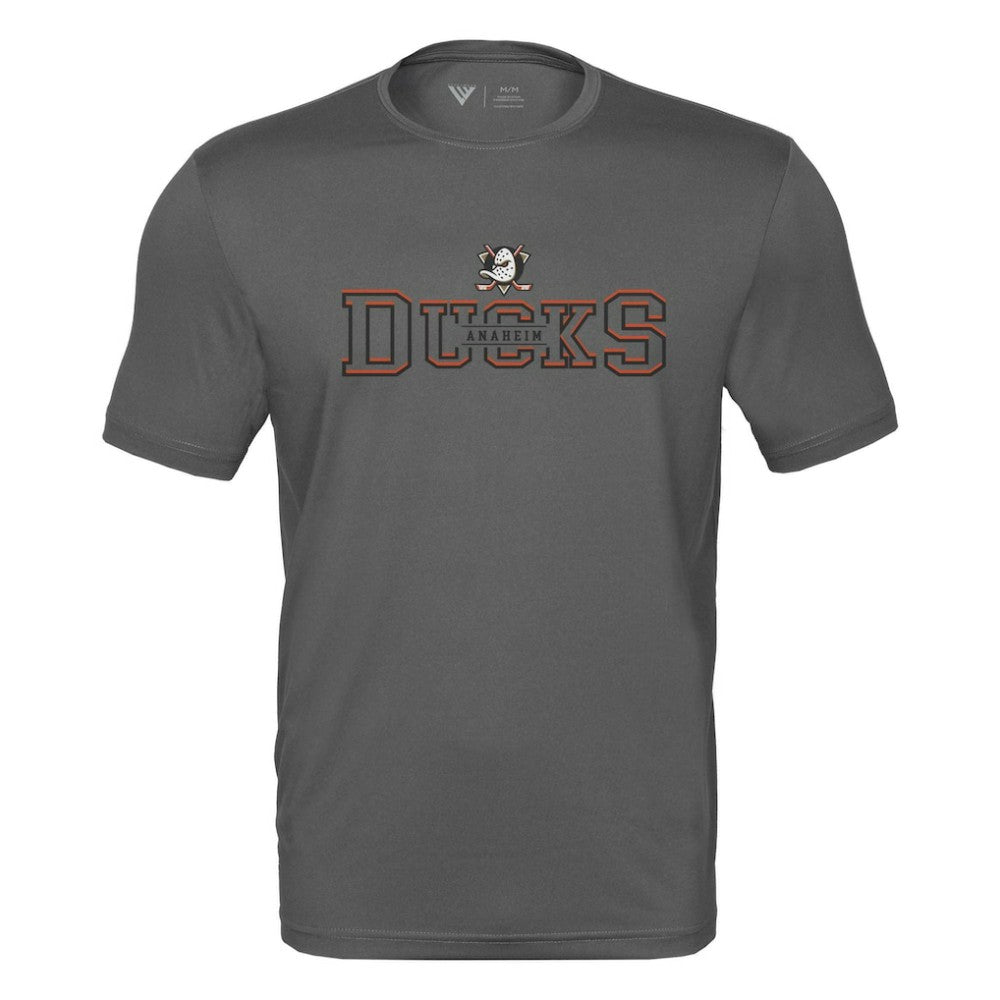 Anaheim Ducks Levelwear Anthem Journey Performance T-Shirt - Charcoal | US 203144895