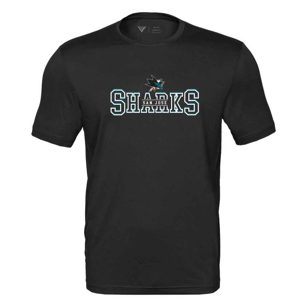 San Jose Sharks Levelwear Anthem Journey Performance T-Shirt - Black | US 203144903