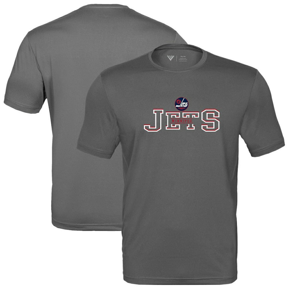 Winnipeg Jets Levelwear Anthem Journey Performance T-Shirt - Charcoal | US 203144906