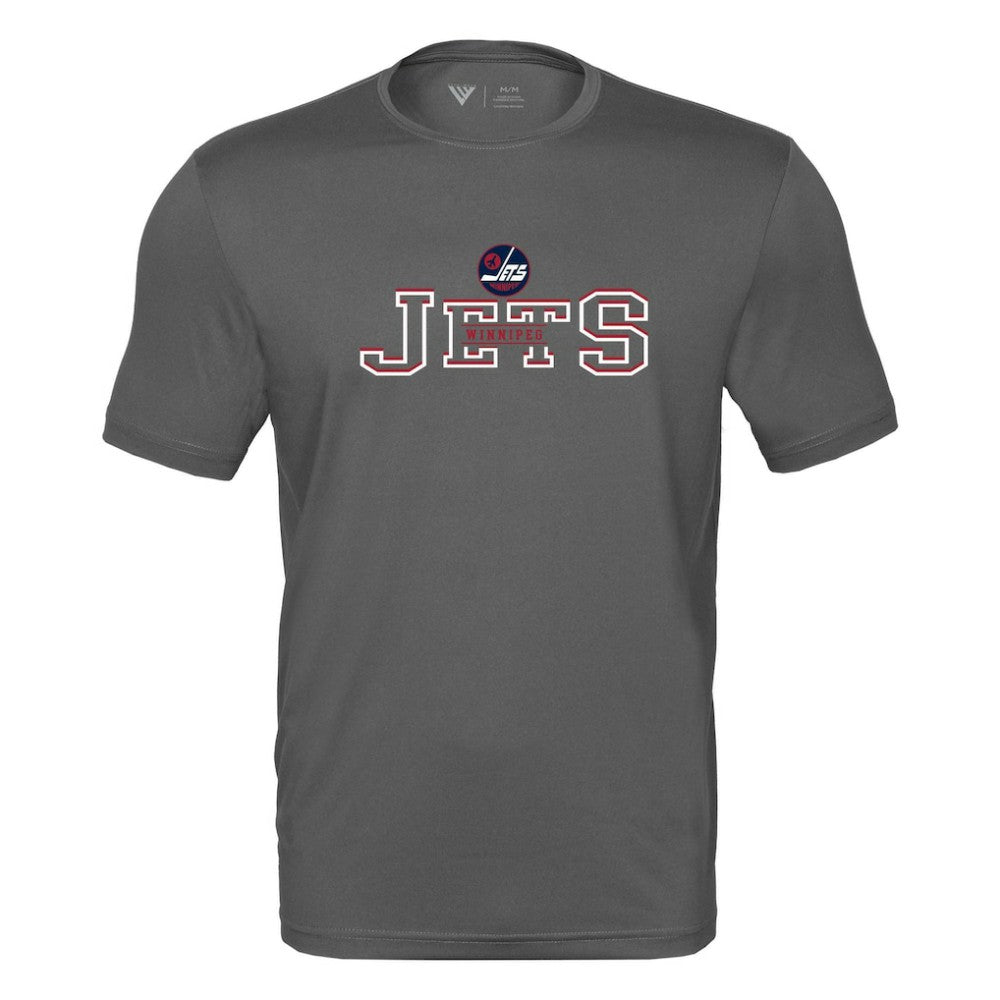 Winnipeg Jets Levelwear Anthem Journey Performance T-Shirt - Charcoal | US 203144906