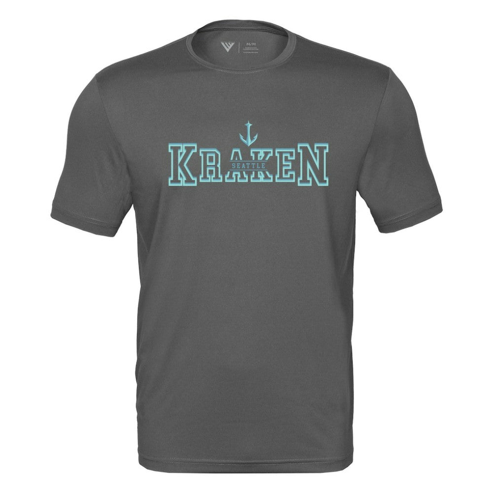 Seattle Kraken Levelwear Anthem Journey Performance T-Shirt - Charcoal | US 203144914