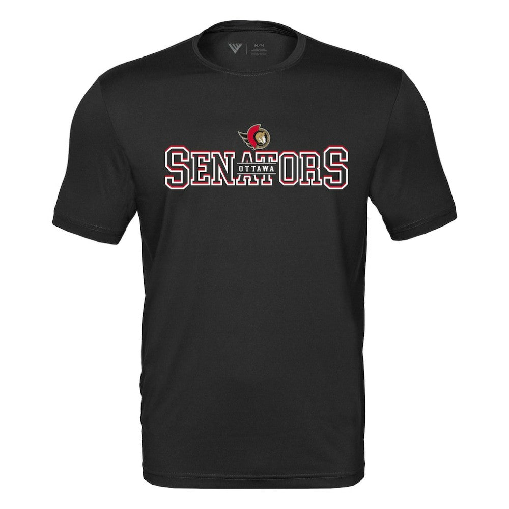 Ottawa Senators Levelwear Anthem Journey Performance T-Shirt - Black | US 203144925