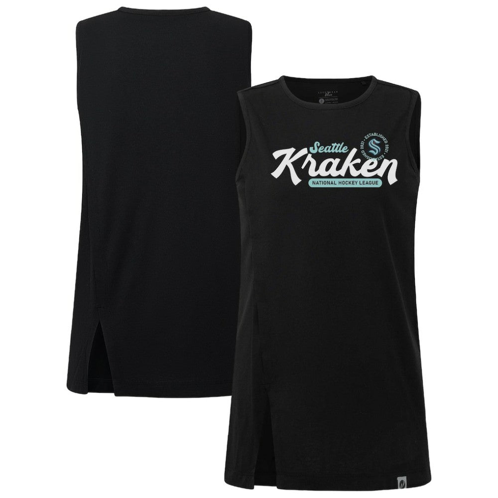 Seattle Kraken Levelwear Women's Influx Monument Tank Top - Black | US 203144994