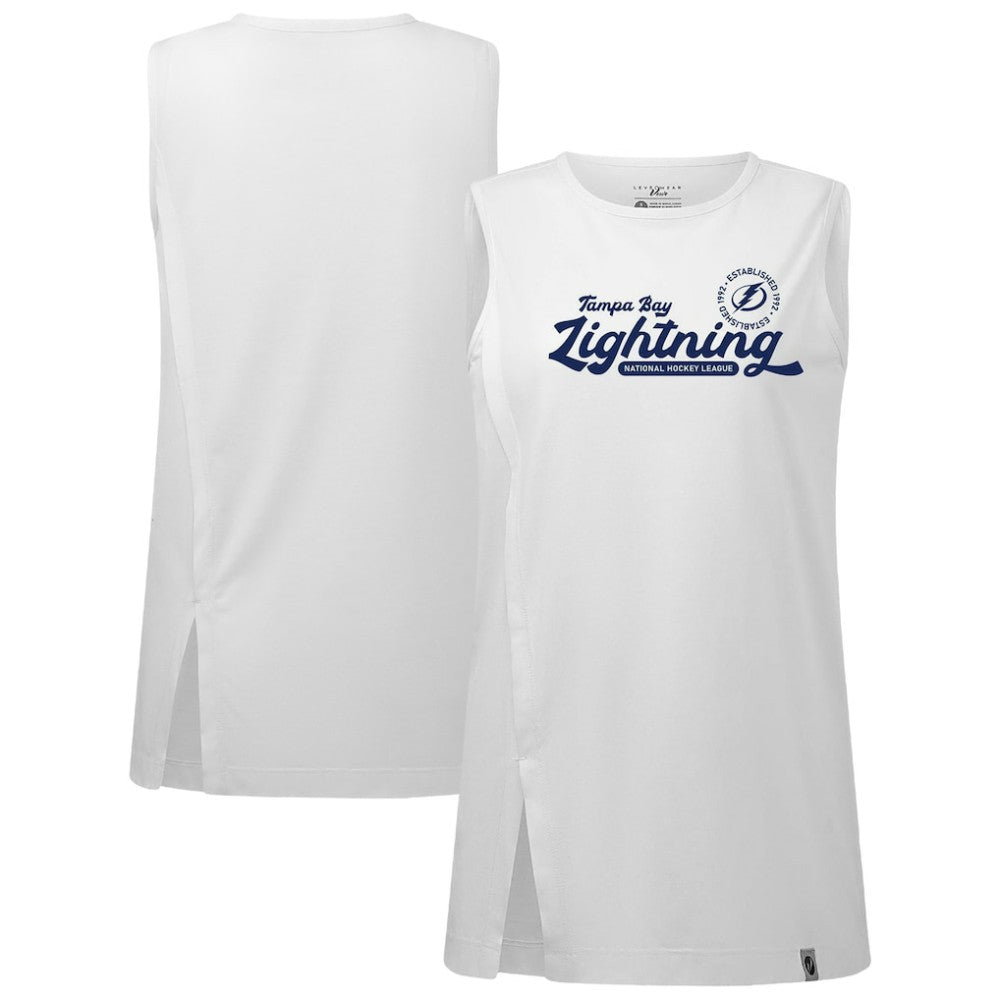 Tampa Bay Lightning Levelwear Women's Influx Monument Tank Top - White | US 203145004