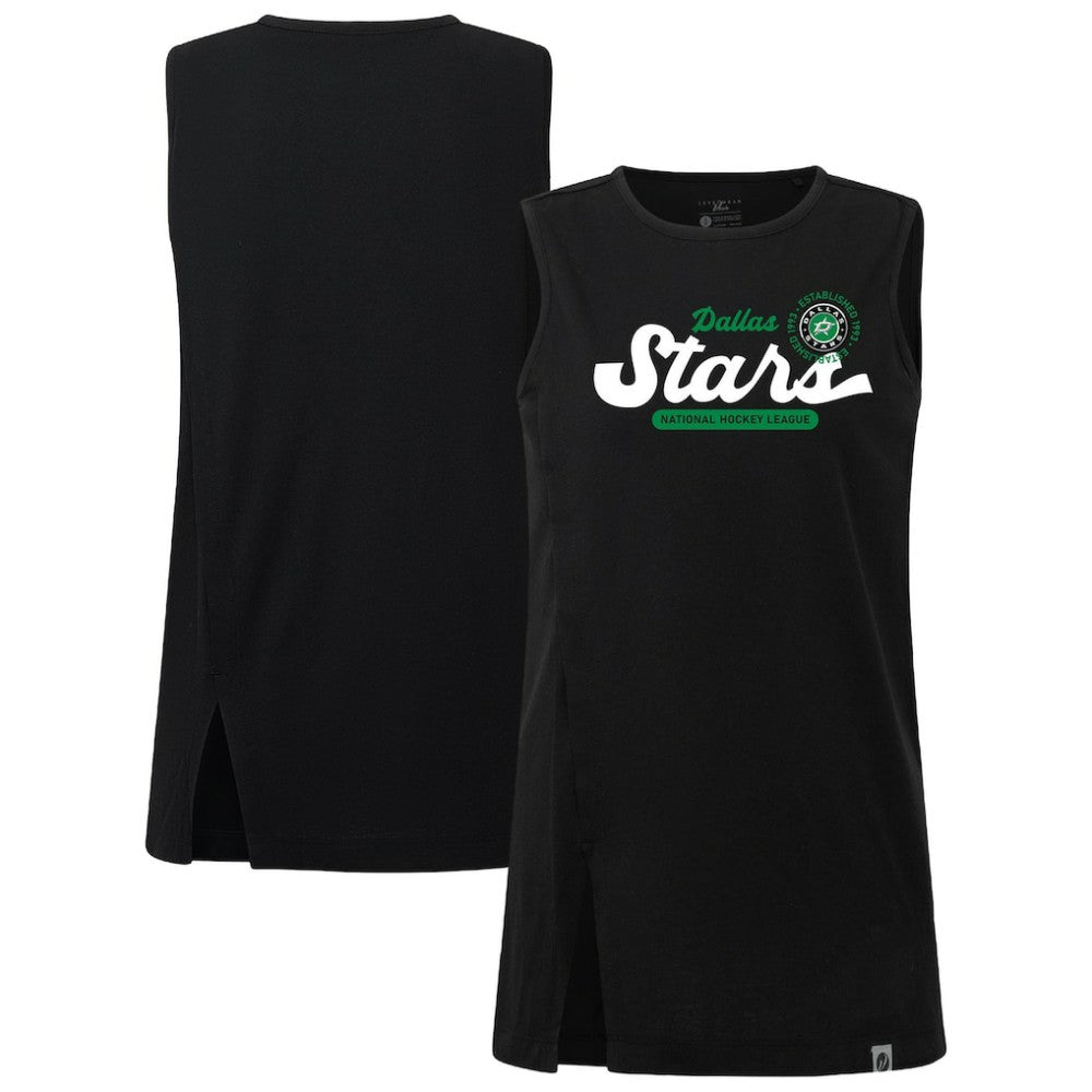 Dallas Stars Levelwear Women's Influx Monument Tank Top - Black | US 203145006