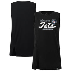 Winnipeg Jets Levelwear Women's Influx Monument Tank Top - Black | US 203145009