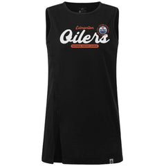 Edmonton Oilers Levelwear Women's Influx Monument Tank Top - Black | US 203145011