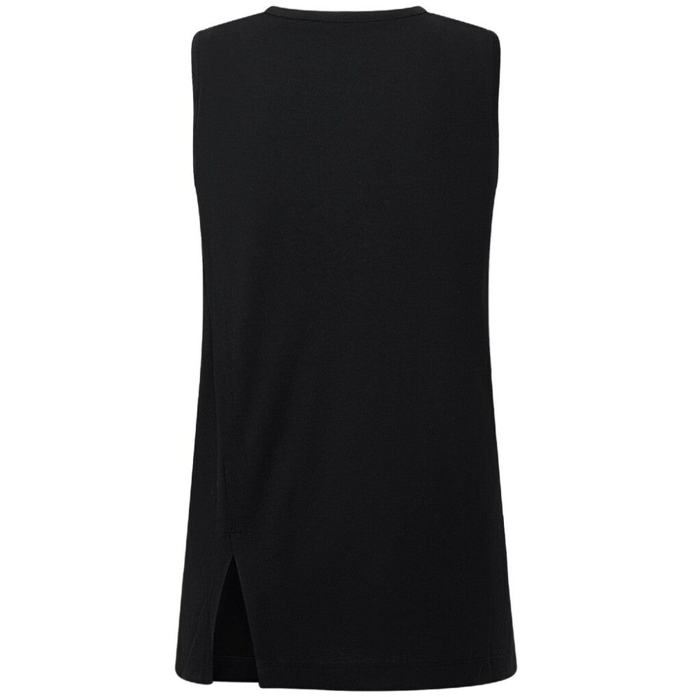 Edmonton Oilers Levelwear Women's Influx Monument Tank Top - Black | US 203145011