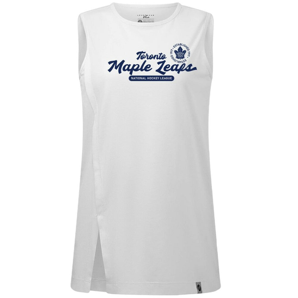 Toronto Maple Leafs Levelwear Women's Influx Monument Tank Top - White | US 203145012