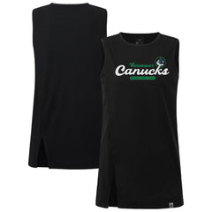 Vancouver Canucks Levelwear Women's Influx Monument Tank Top - Black | US 203145015
