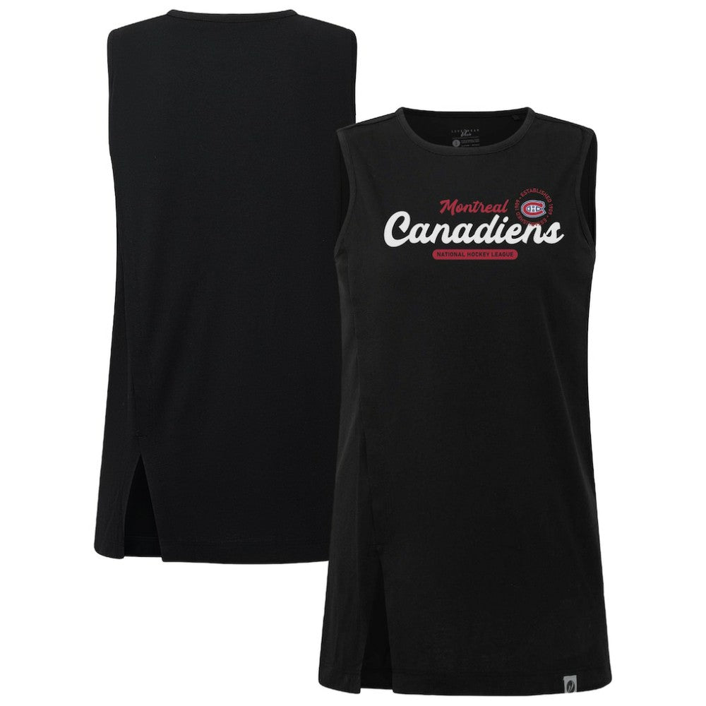 Montreal Canadiens Levelwear Women's Influx Monument Tank Top - Black | US 203145016