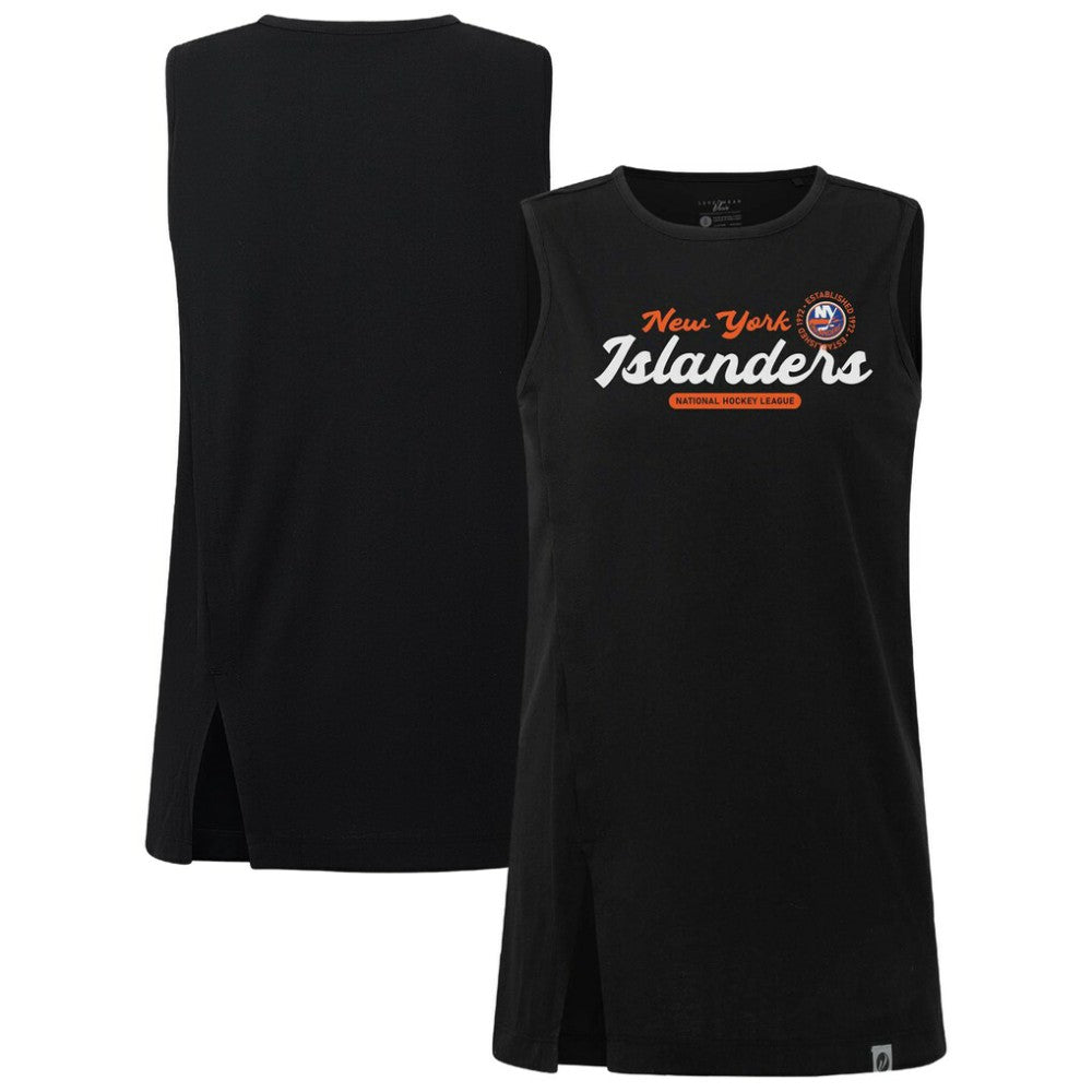 New York Islanders Levelwear Women's Influx Monument Tank Top - Black | US 203145017