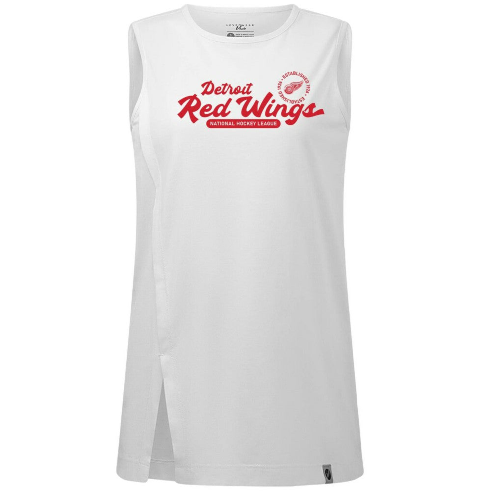 Detroit Red Wings Levelwear Women's Influx Monument Tank Top - White | US 203145018