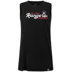 New York Rangers Levelwear Women's Influx Monument Tank Top - Black | US 203145019