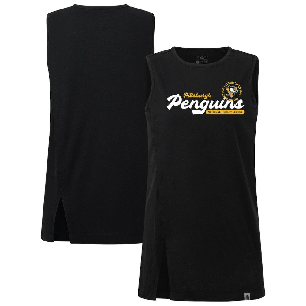 Pittsburgh Penguins Levelwear Women's Influx Monument Tank Top - Black | US 203145020