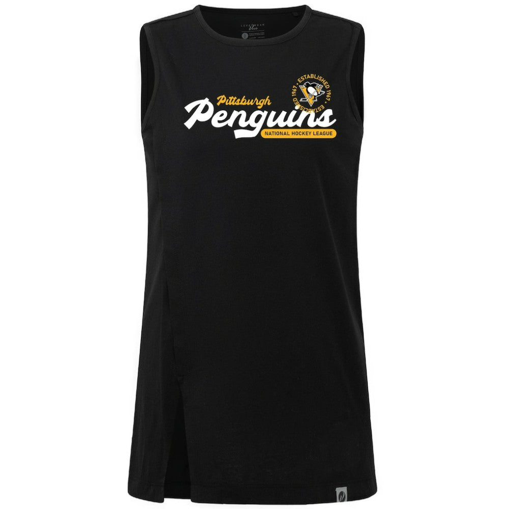 Pittsburgh Penguins Levelwear Women's Influx Monument Tank Top - Black | US 203145020