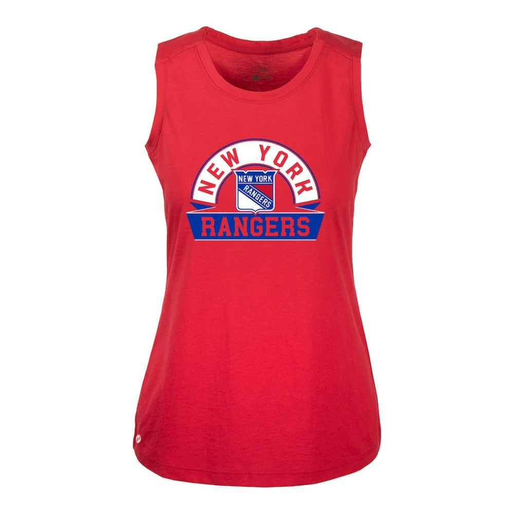 New York Rangers Levelwear Women's Macy Banner Arch Tank Top - Red | US 203145029