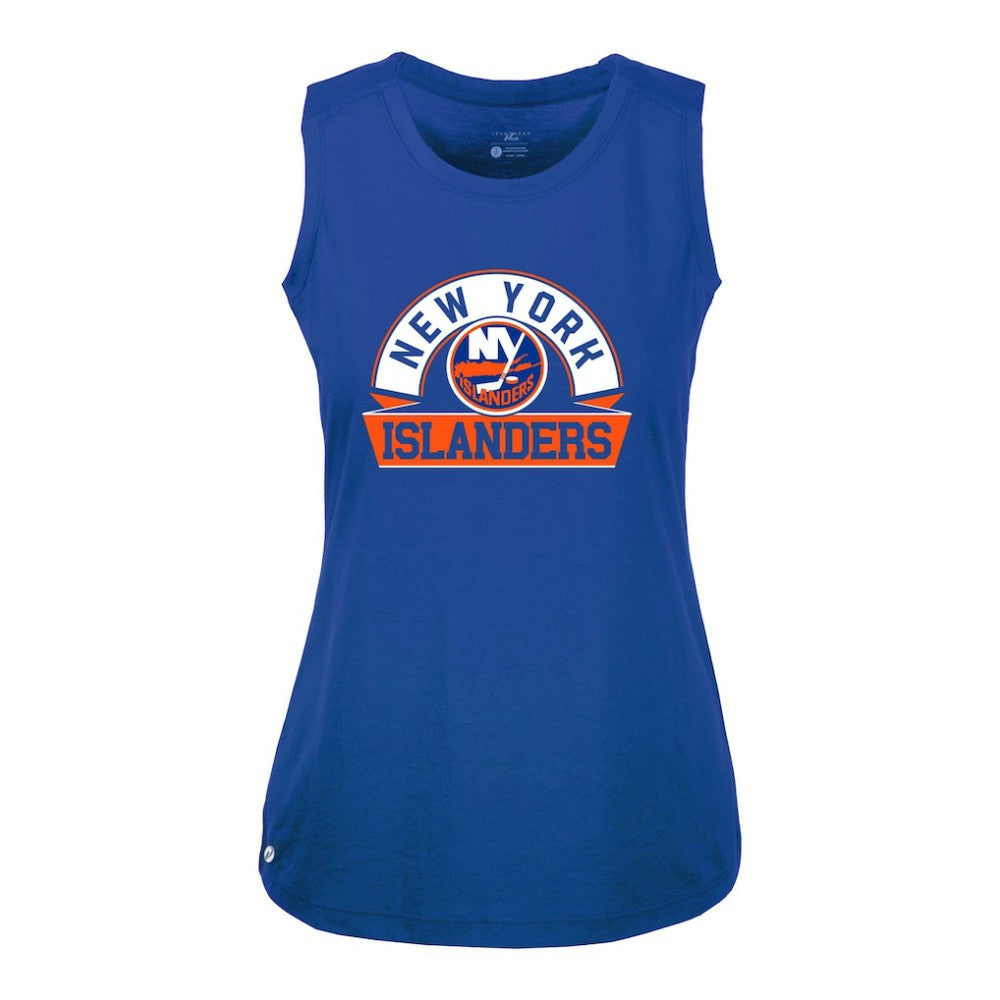 New York Islanders Levelwear Women's Macy Banner Arch Tank Top - Royal | US 203145032